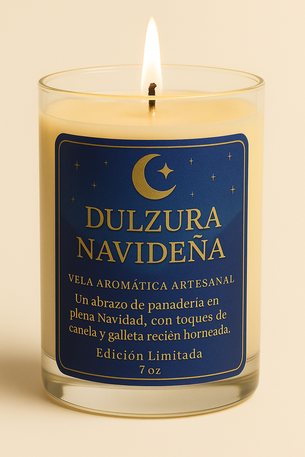 Dulzura Navideña – Vela Aromática Artesanal (7 oz)