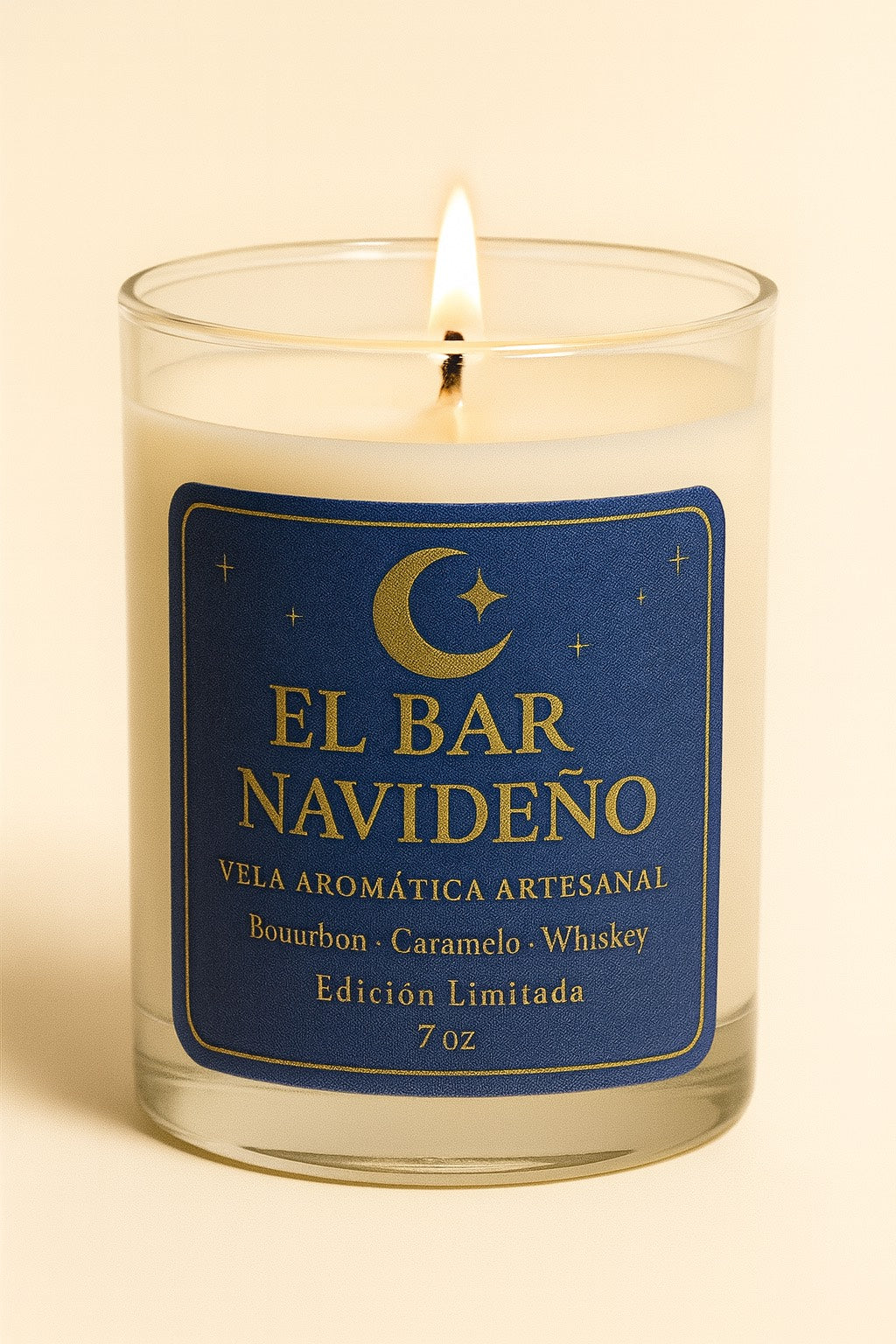 El Bar Navideño – Vela Aromática Artesanal 7oz