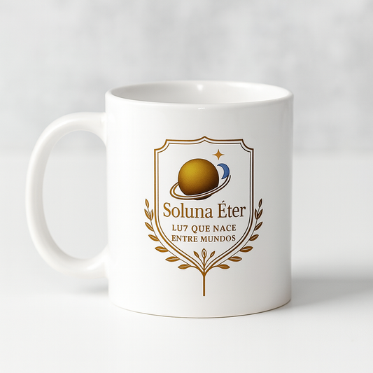 Soluna Éter Official Mug – Light Born Between Worlds